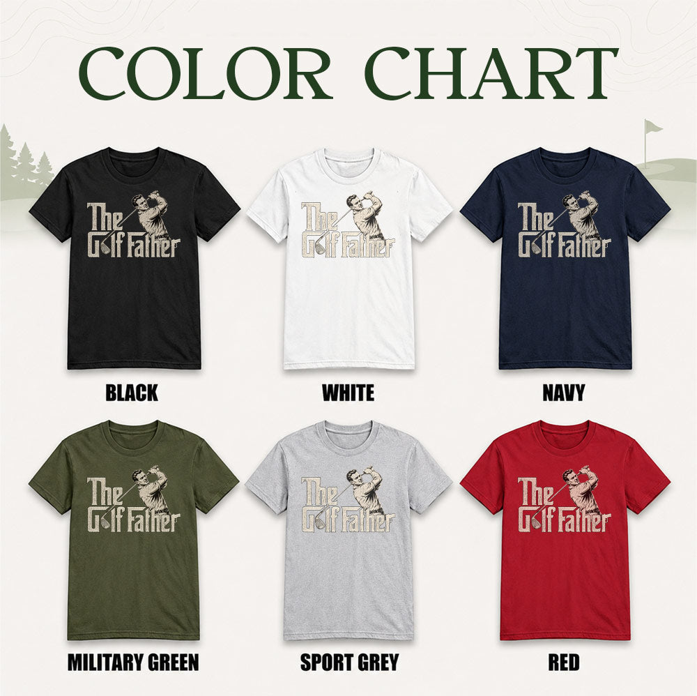 Vintage The Golf Father Unisex T-Shirt - Funny Golf Swing Graphic Tee