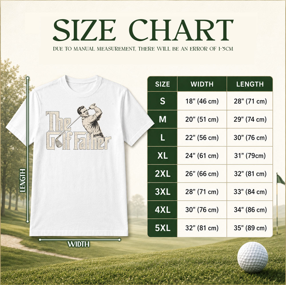 Vintage The Golf Father Unisex T-Shirt - Funny Golf Swing Graphic Tee