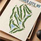 boulder city Golf Course Map Print Poster | Nevada USA Golf Wall Art