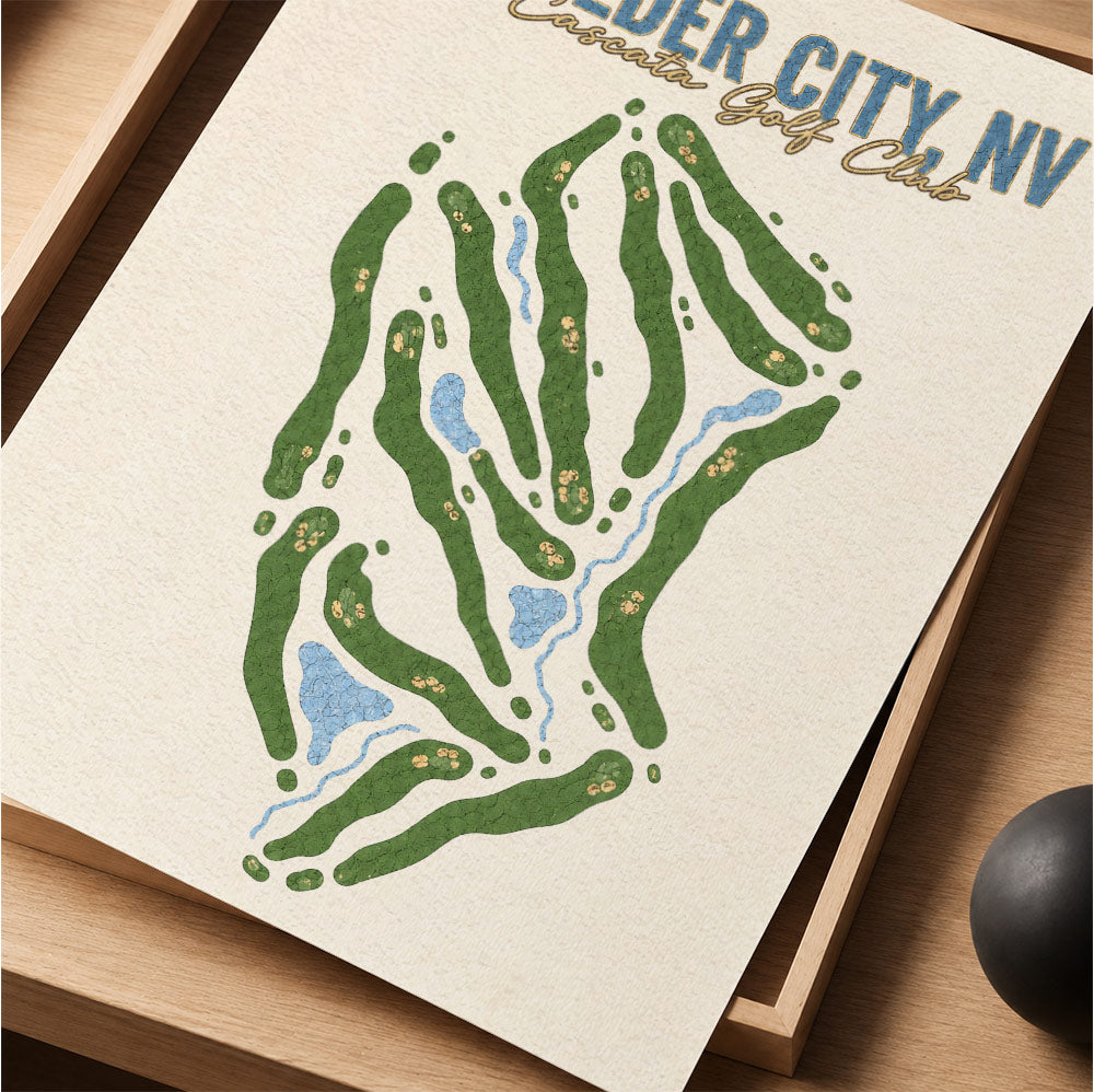 boulder city Golf Course Map Print Poster | Nevada USA Golf Wall Art