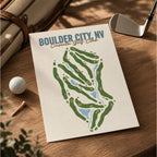 boulder city Golf Course Map Print Poster | Nevada USA Golf Wall Art