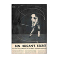 Ben Hogan's Secret vintage golf poster, retro golf wall art