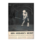 Ben Hogan's Secret vintage golf poster, retro golf wall art