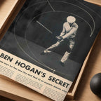 Ben Hogan's Secret Vintage Golf Poster | Retro Golf Wall Art Decor