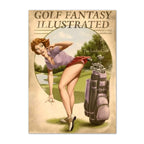 Vintage Golf Pin Up Girl vintage golf poster, retro golf wall art