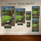 Augusta National Golf Club Masters Vintage Golf Poster | Retro Golf Wall Art Decor
