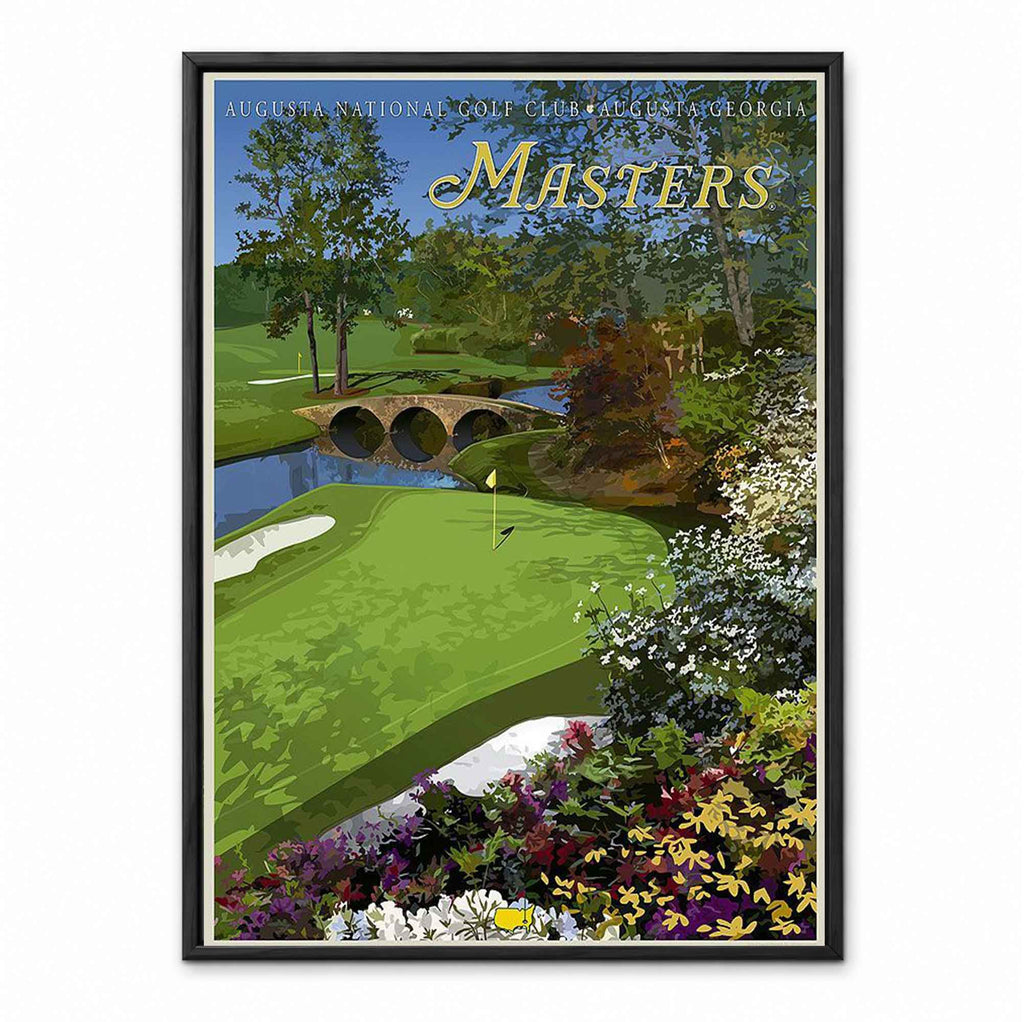 Augusta National Golf Club Masters retro golf art print