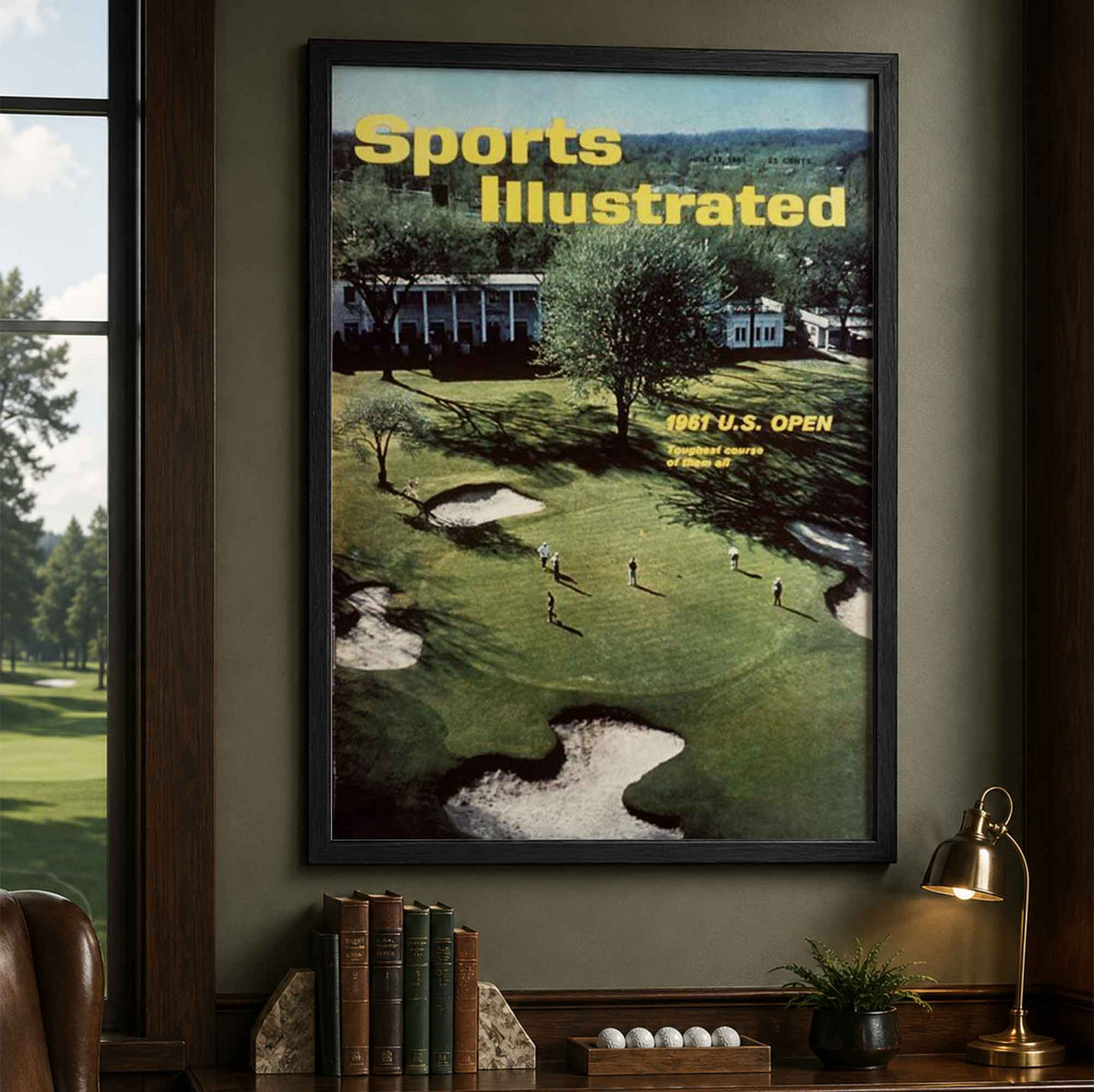 Retro Sports Illustrated Golf Magazine Cover Vintage Golf Poster | Retro Golf Wall Art Decor