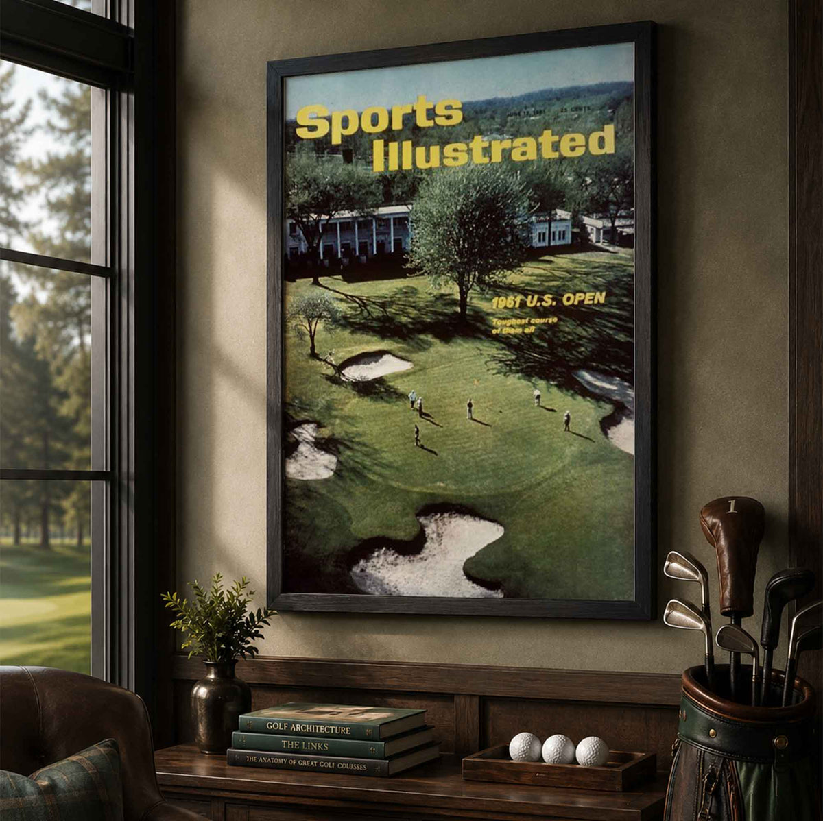 Retro Sports Illustrated Golf Magazine Cover Vintage Golf Poster | Retro Golf Wall Art Decor