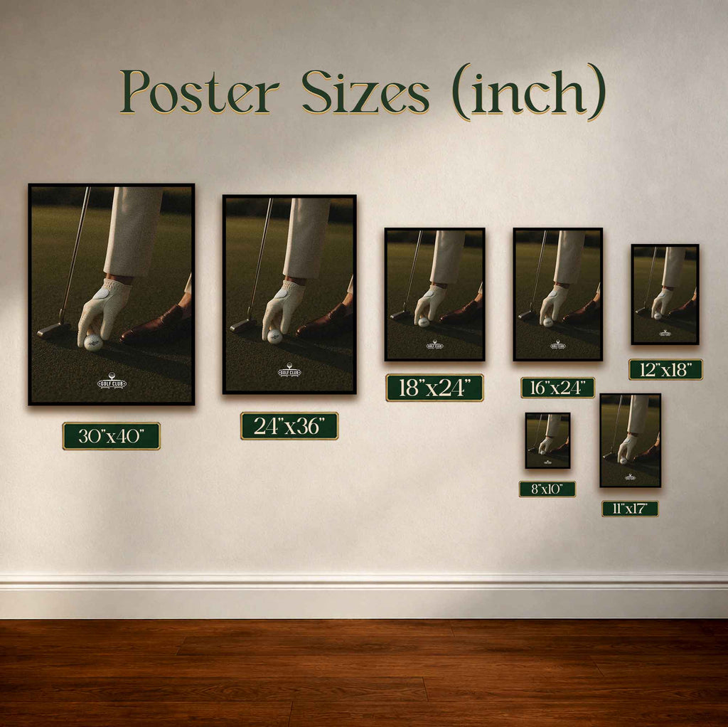 Vintage Golf Club Vintage Golf Poster | Retro Golf Wall Art Decor