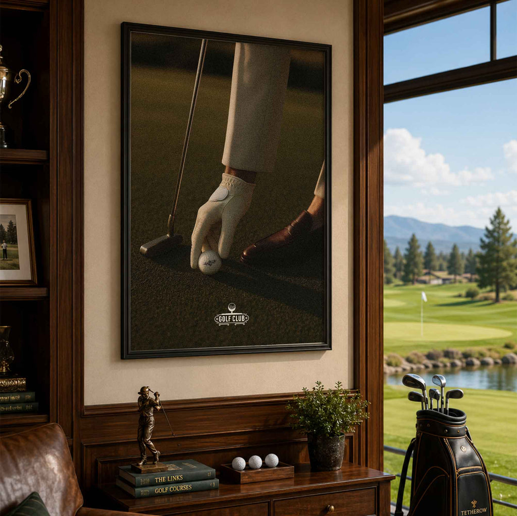 Vintage Golf Club Vintage Golf Poster | Retro Golf Wall Art Decor