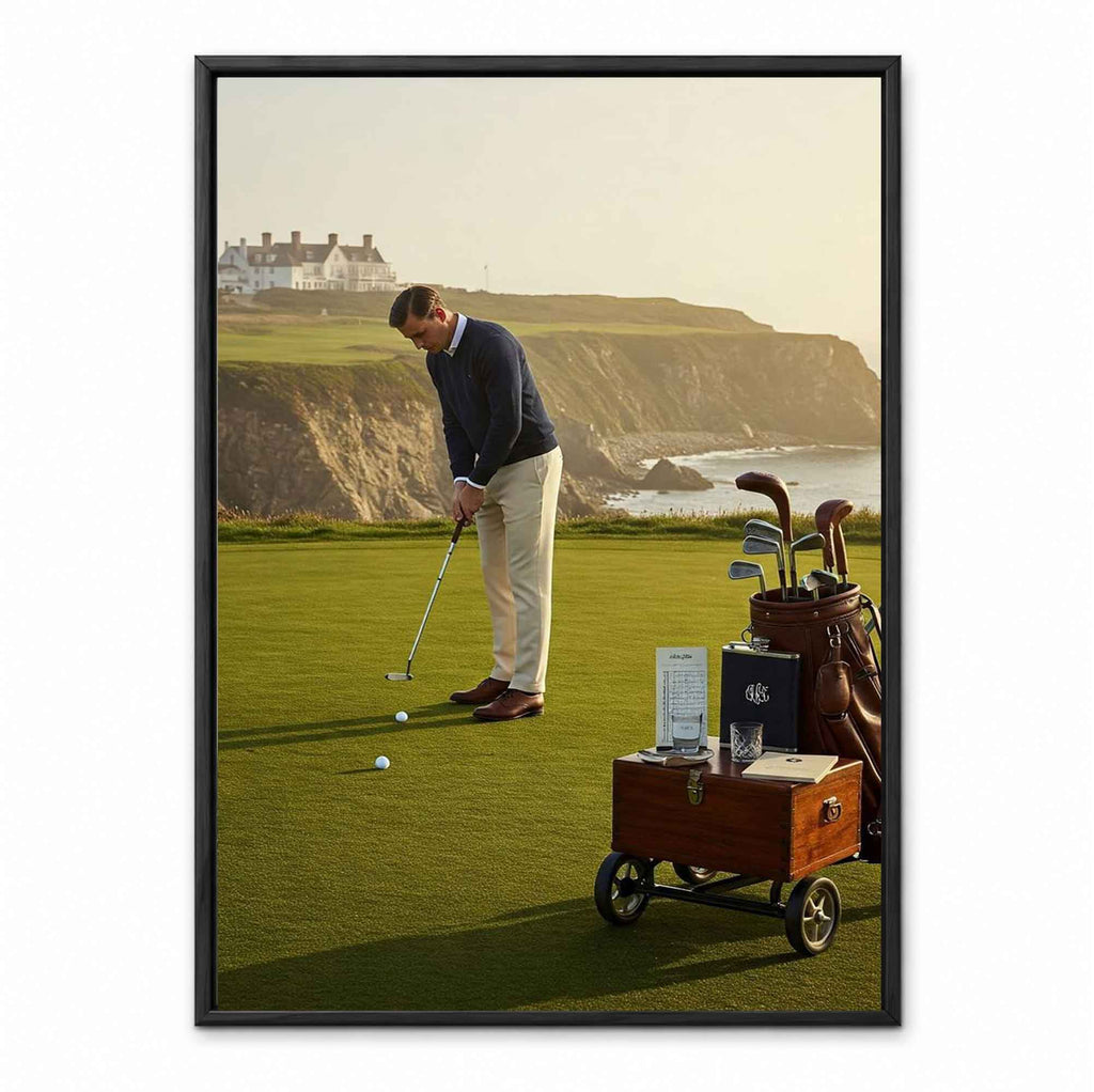 Coastal Links retro golf art print