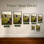 Coastal Links Vintage Golf Poster | Retro Golf Wall Art Decor