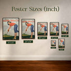 1950s Hollywood Girls and Gags Golf Vintage Golf Poster | Retro Golf Wall Art Decor