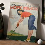1950s Hollywood Girls and Gags Golf Vintage Golf Poster | Retro Golf Wall Art Decor