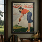 1950s Hollywood Girls and Gags Golf Vintage Golf Poster | Retro Golf Wall Art Decor