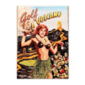 Vintage Golf a Volcano vintage golf poster, retro golf wall art