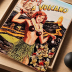 Vintage Golf a Volcano Vintage Golf Poster | Retro Golf Wall Art Decor