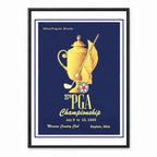 Vintage 1945 PGA Championship retro golf art print