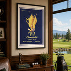Vintage 1945 PGA Championship Vintage Golf Poster | Retro Golf Wall Art Decor
