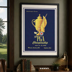 Vintage 1945 PGA Championship Vintage Golf Poster | Retro Golf Wall Art Decor