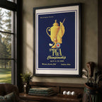 Vintage 1945 PGA Championship Vintage Golf Poster | Retro Golf Wall Art Decor