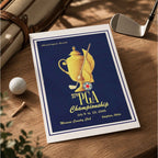 Vintage 1945 PGA Championship Vintage Golf Poster | Retro Golf Wall Art Decor
