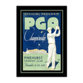 Vintage 1936 PGA Championship vintage golf poster, retro golf wall art