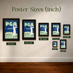 Vintage 1936 PGA Championship Vintage Golf Poster | Retro Golf Wall Art Decor