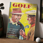 Retro Duel of the Decade Hogan vs Snead Vintage Golf Poster | Retro Golf Wall Art Decor