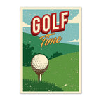 Vintage Golf Time vintage golf poster, retro golf wall art