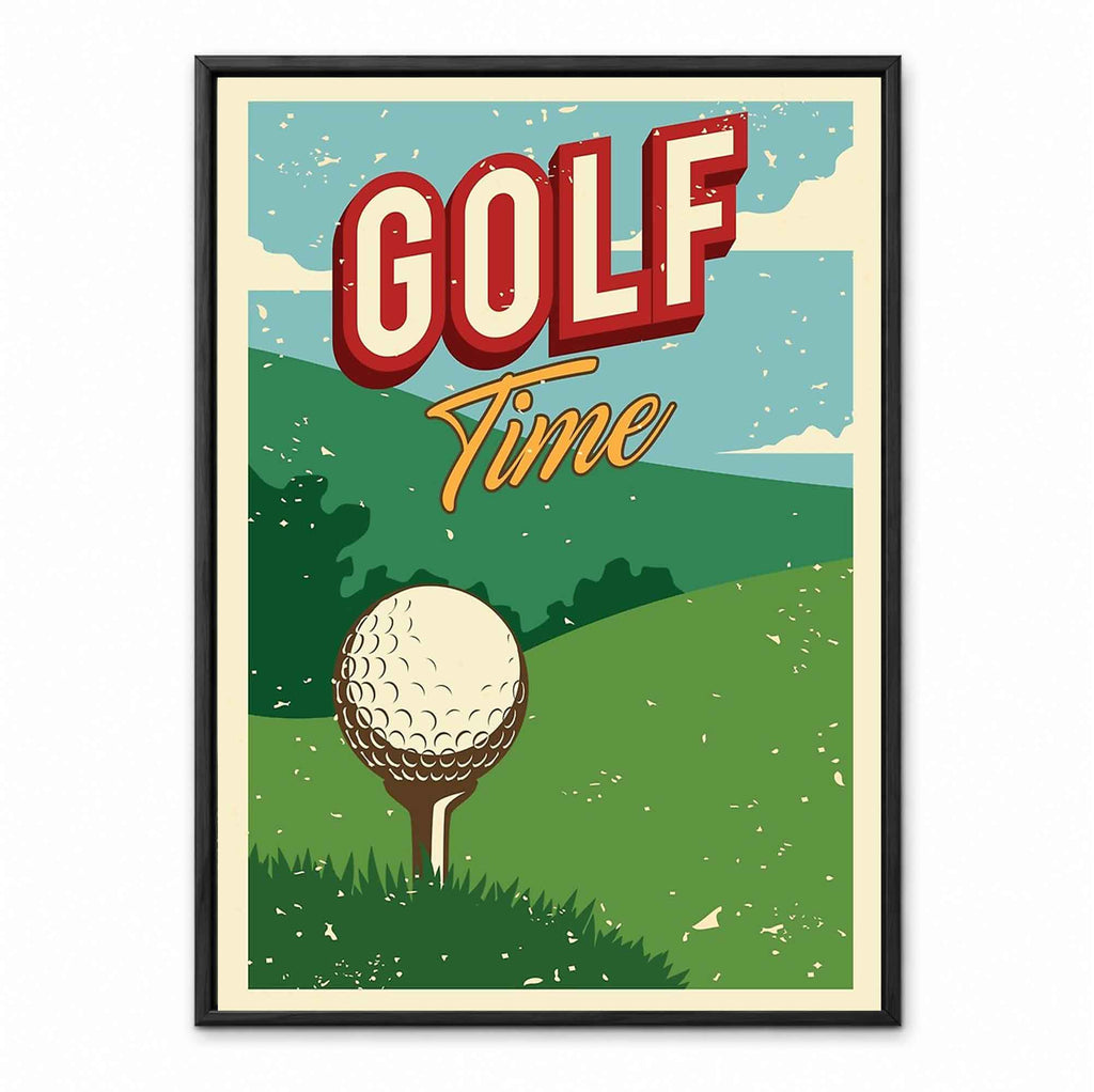 Vintage Golf Time retro golf art print