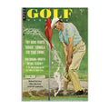 Vintage Ben Hogan Water Shot vintage golf poster, retro golf wall art