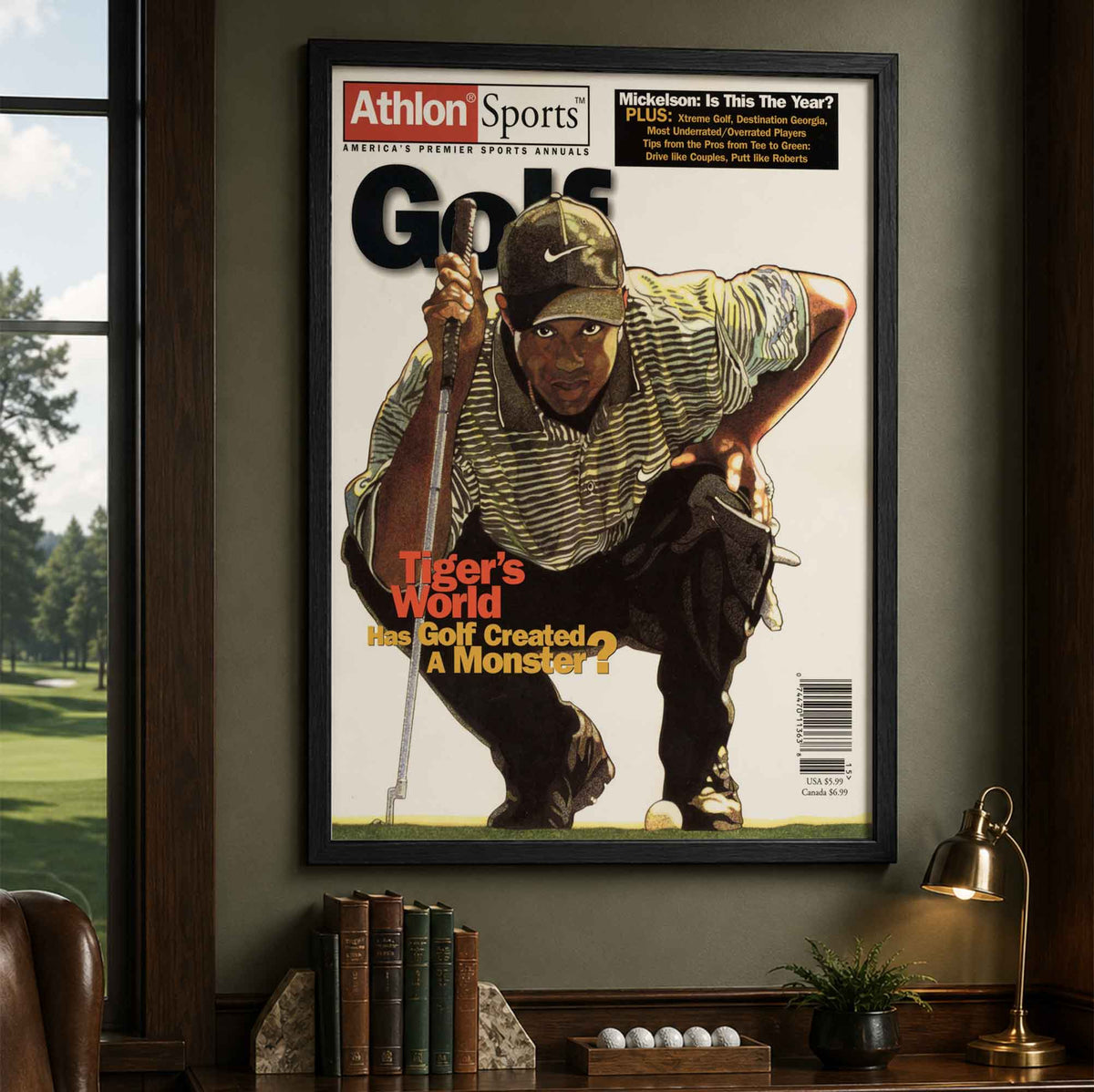 Vintage Athlon Sports Tiger's World Vintage Golf Poster | Retro Golf Wall Art Decor