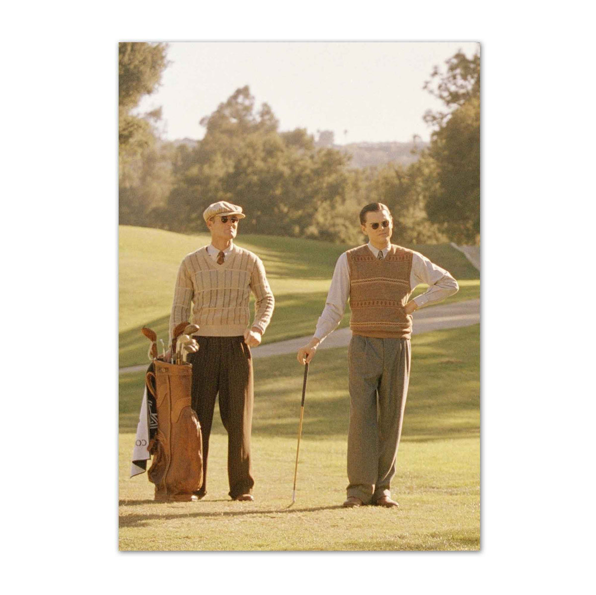The Aviator Movie Golf Scene vintage golf poster, retro golf wall art