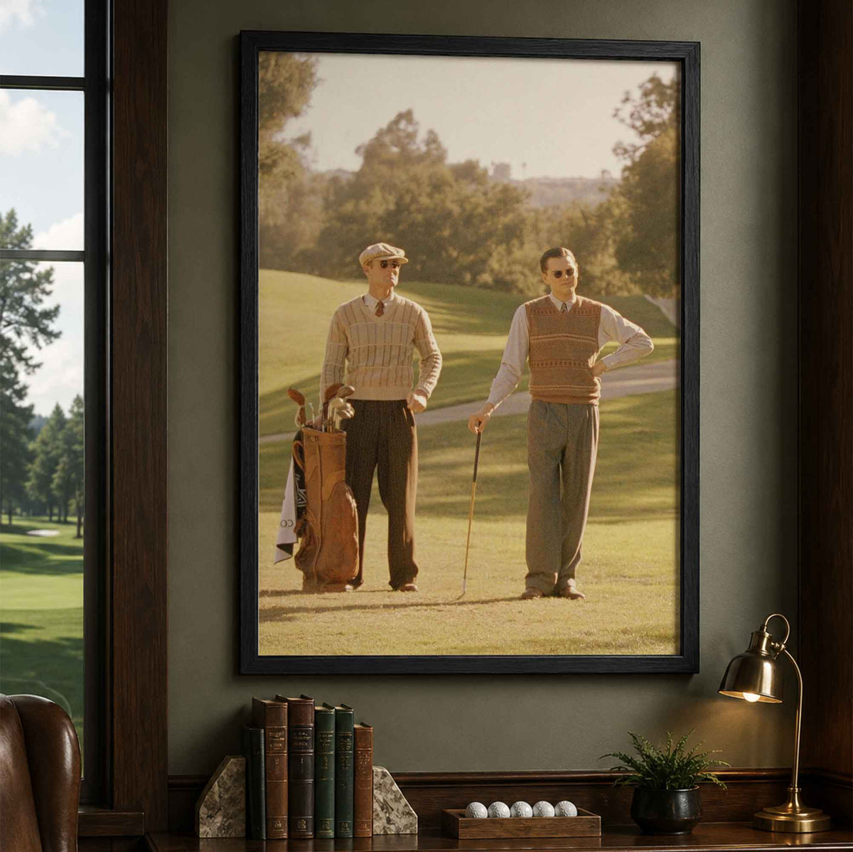 The Aviator Movie Golf Scene Vintage Golf Poster | Retro Golf Wall Art Decor