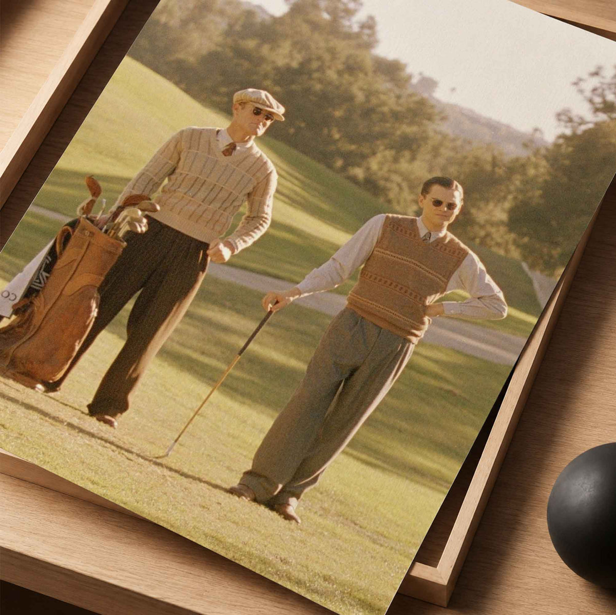 The Aviator Movie Golf Scene Vintage Golf Poster | Retro Golf Wall Art Decor