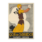 Vintage Golf de Sarlabot vintage golf poster, retro golf wall art