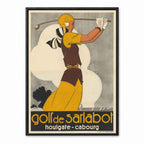 Vintage Golf de Sarlabot retro golf art print