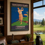 Vintage Vancouver Island Golf Every Day Vintage Golf Poster | Retro Golf Wall Art Decor