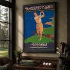 Vintage Vancouver Island Golf Every Day Vintage Golf Poster | Retro Golf Wall Art Decor