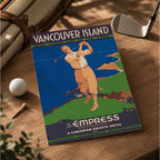 Vintage Vancouver Island Golf Every Day Vintage Golf Poster | Retro Golf Wall Art Decor