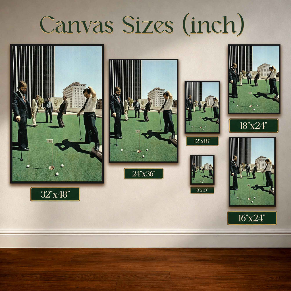 Vintage Rooftop Golf Vintage Golf Poster | Retro Golf Wall Art Decor