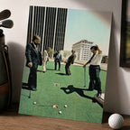 Vintage Rooftop Golf Vintage Golf Poster | Retro Golf Wall Art Decor