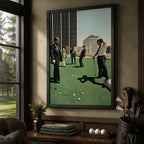 Vintage Rooftop Golf Vintage Golf Poster | Retro Golf Wall Art Decor