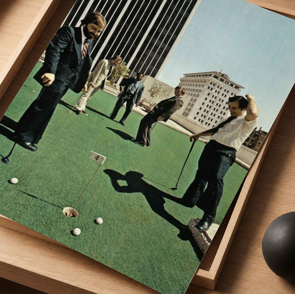Vintage Rooftop Golf Vintage Golf Poster | Retro Golf Wall Art Decor