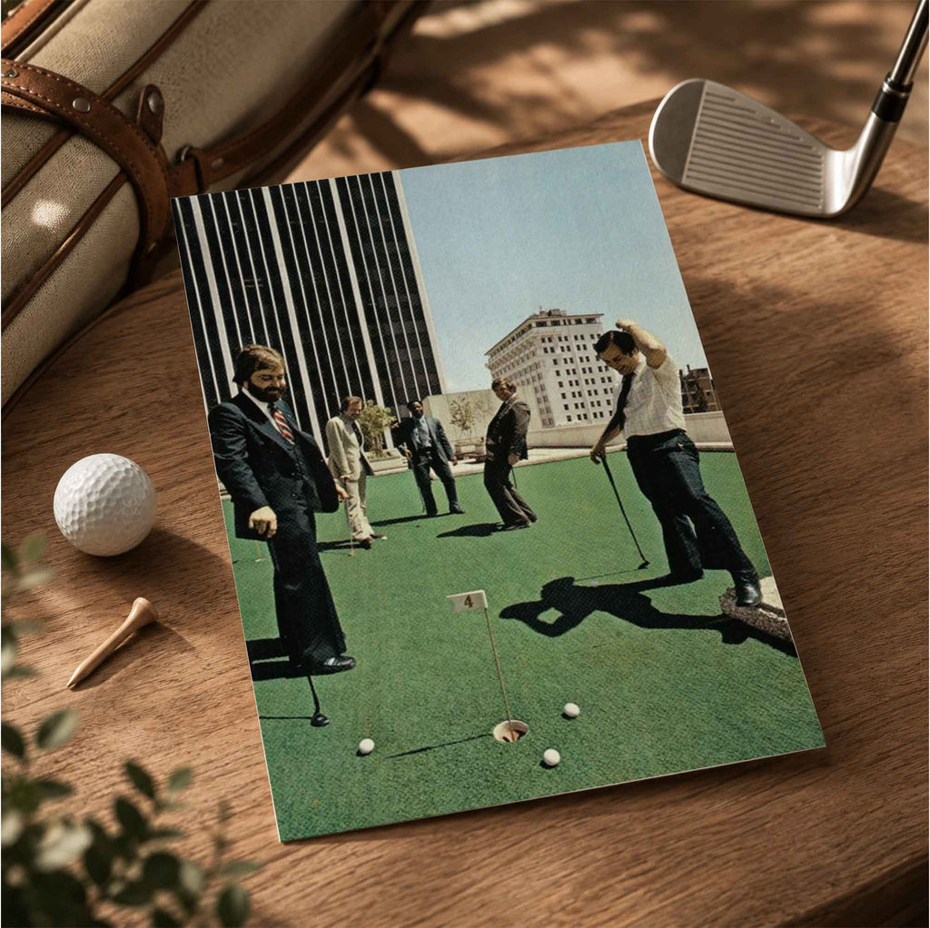 Vintage Rooftop Golf Vintage Golf Poster | Retro Golf Wall Art Decor