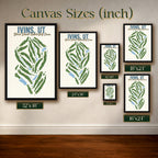 ivins,ut Golf Course Map Print Poster | Utah USA Golf Wall Art