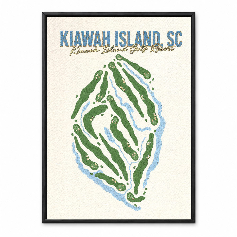 kiawah island course map in South Carolina USA