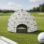 Golf Is Life Vintage Icon Pattern Hat - Funny Golf Gift for Golfers